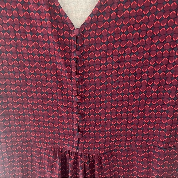 Boden Sabina long sleeve v-neck button front dress 15293 - Picture 4 of 10